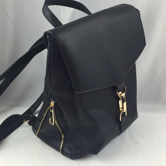 black vegan backpack